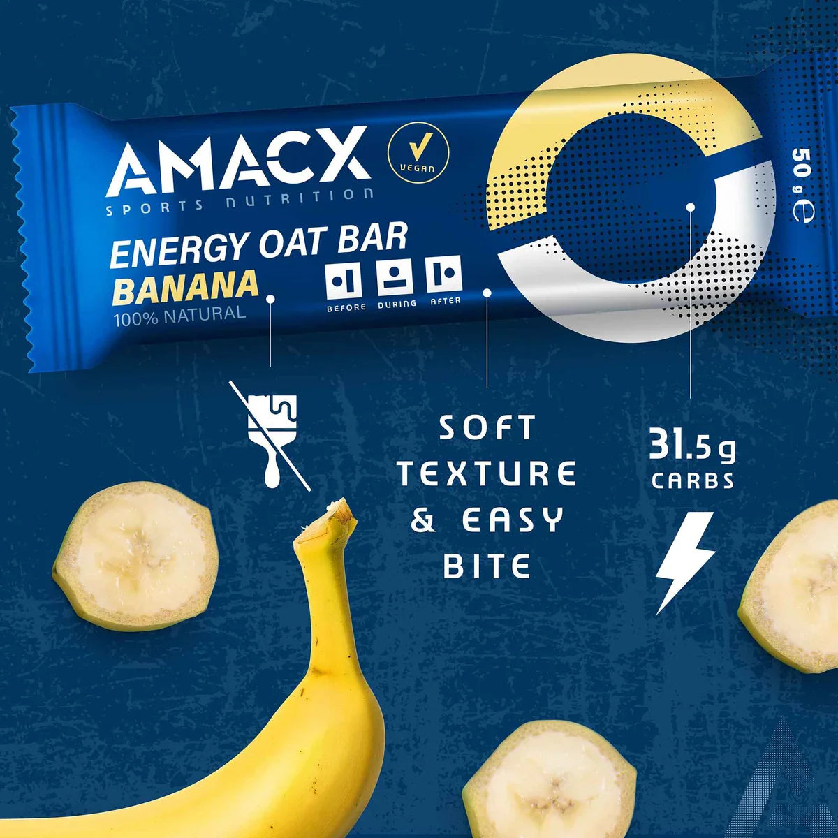 Energy Oat Bar Banana - 12 pack