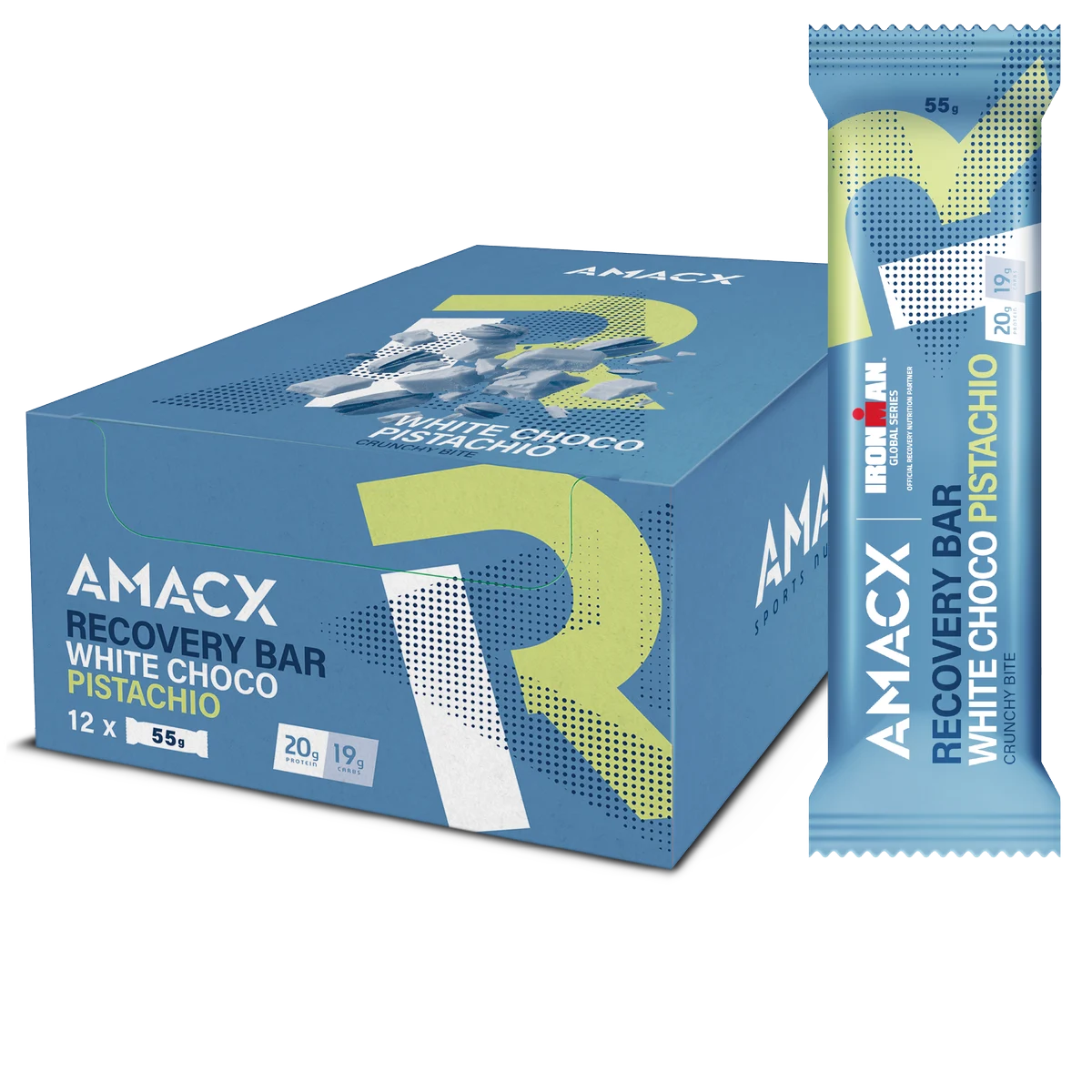Recovery Bar White Chocco Pistacho - 12 pack