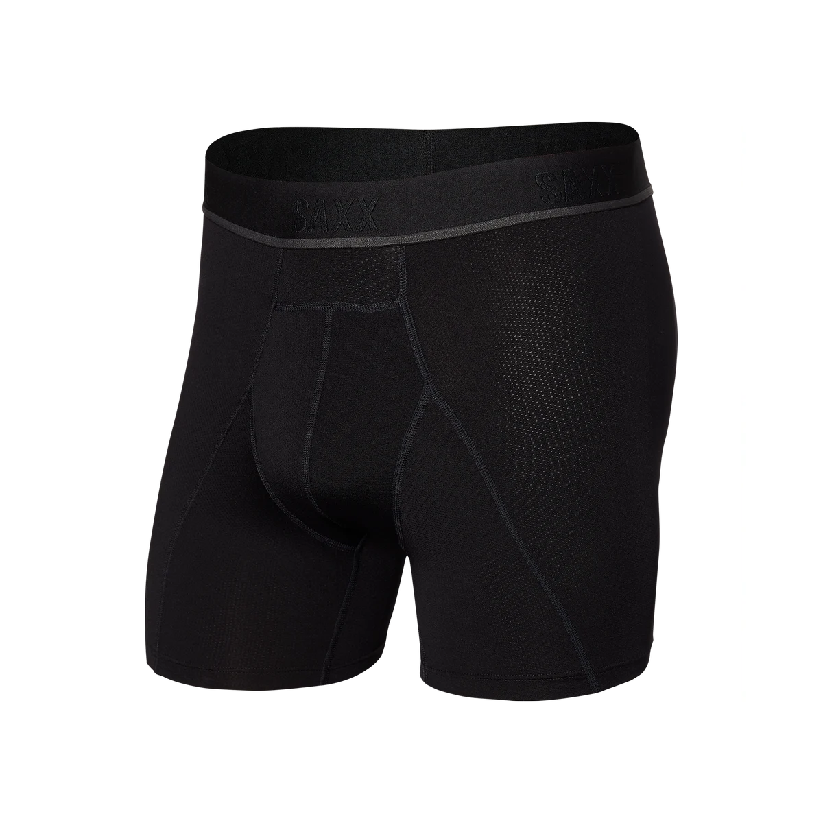 KINETIC LIGHT-COMPRESSION MESH BOXER BRIEF BLACKOUT