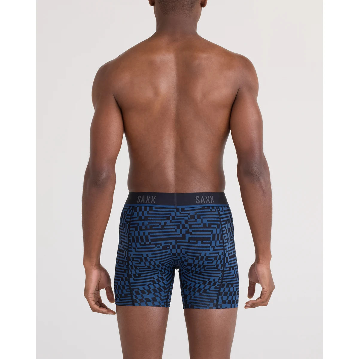 KINETIC LIGHT-COMPRESSION MESH BOXER BRIEF MAZE CAMO-NAVY DAWN