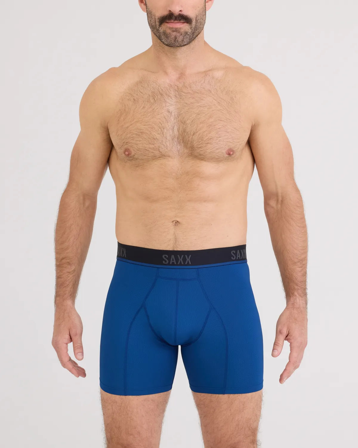 KINETIC LIGHT-COMPRESSION MESH BOXER BRIEF NAVY DAWN