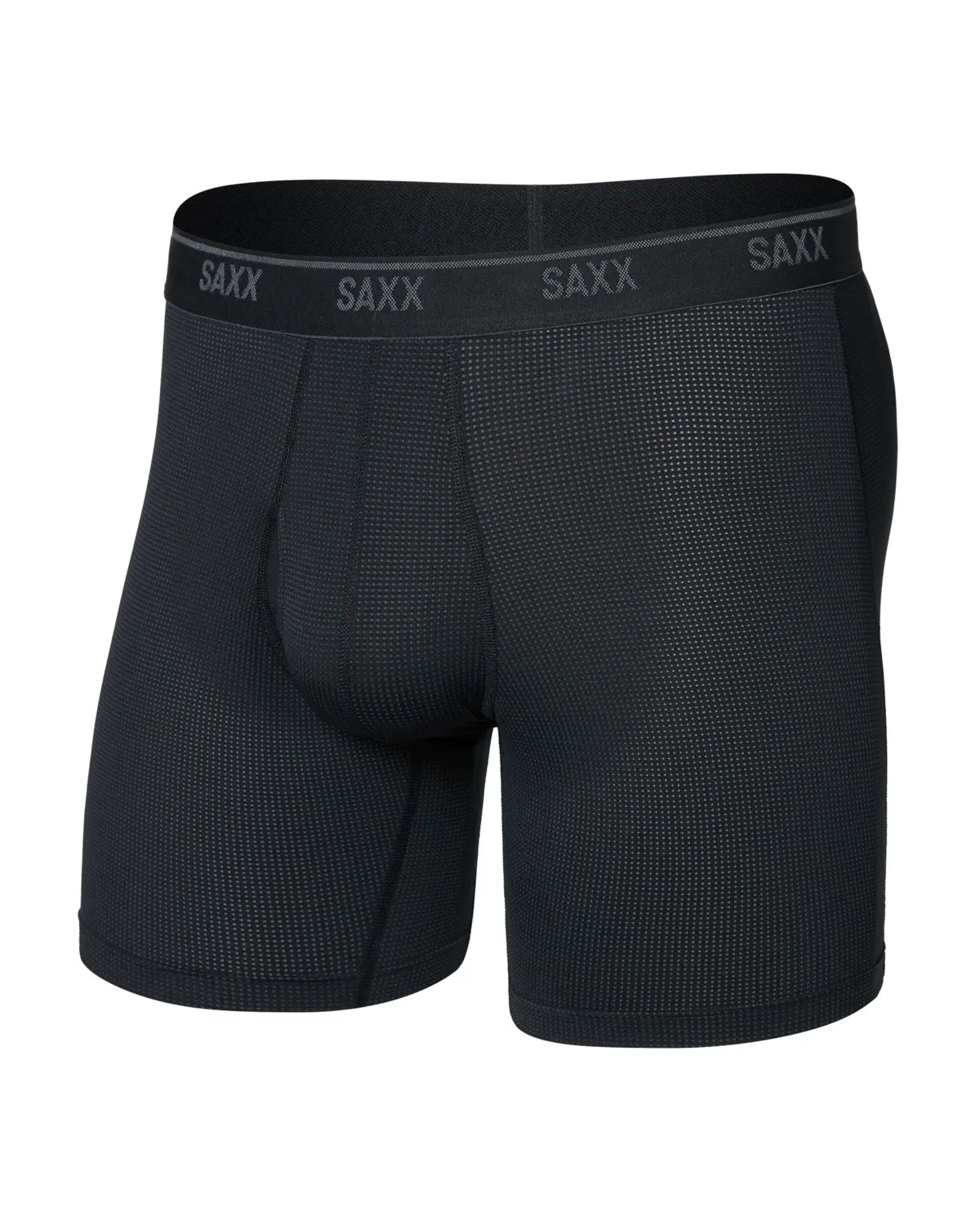 QUEST QUICK-DRY MESH BOXER BRIEF FLY BLACK