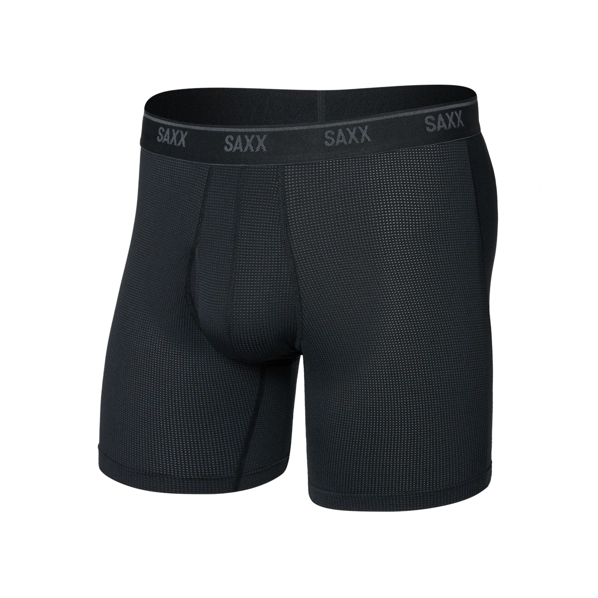 QUEST QUICK-DRY MESH BOXER BRIEF FLY BLACK