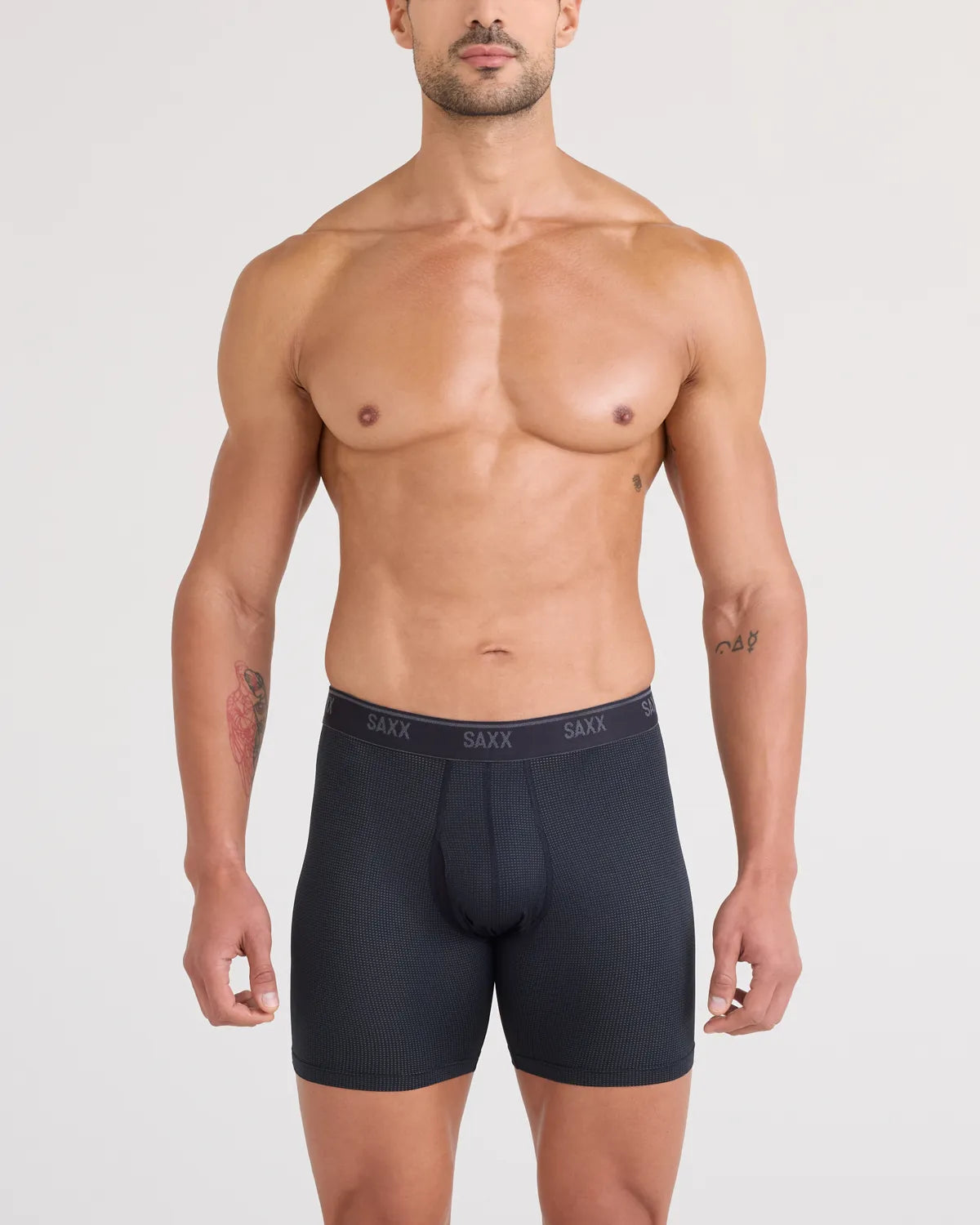 QUEST QUICK-DRY MESH BOXER BRIEF FLY BLACK