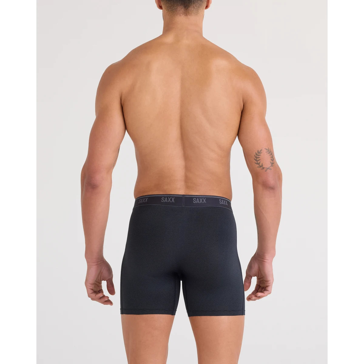 QUEST QUICK-DRY MESH BOXER BRIEF FLY BLACK