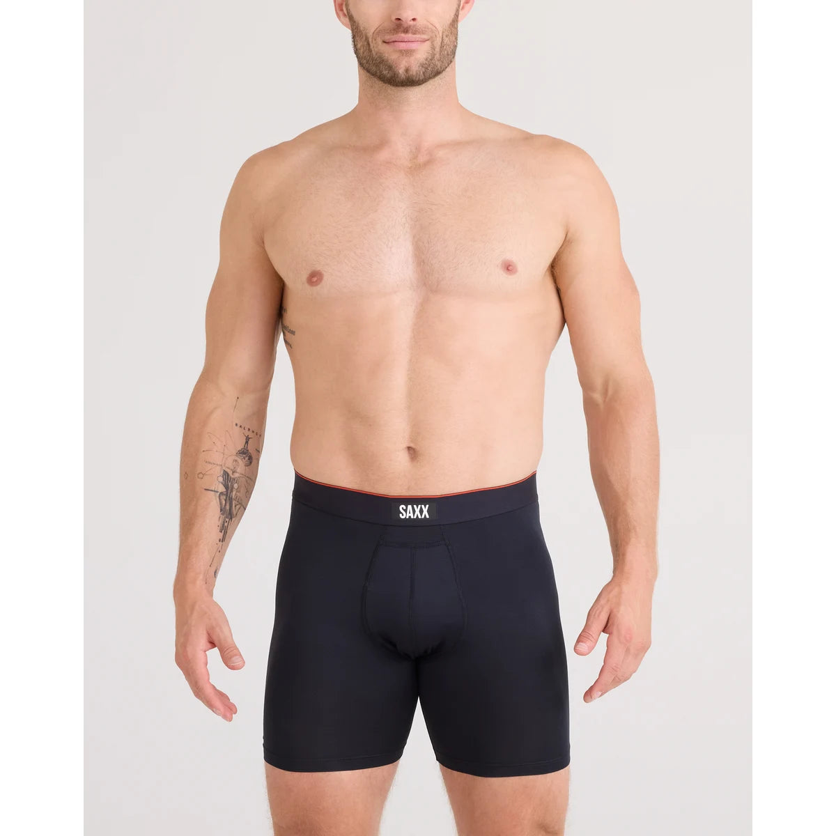 MULTI-SPORT MESH BOXER BRIEF FLY BLACK