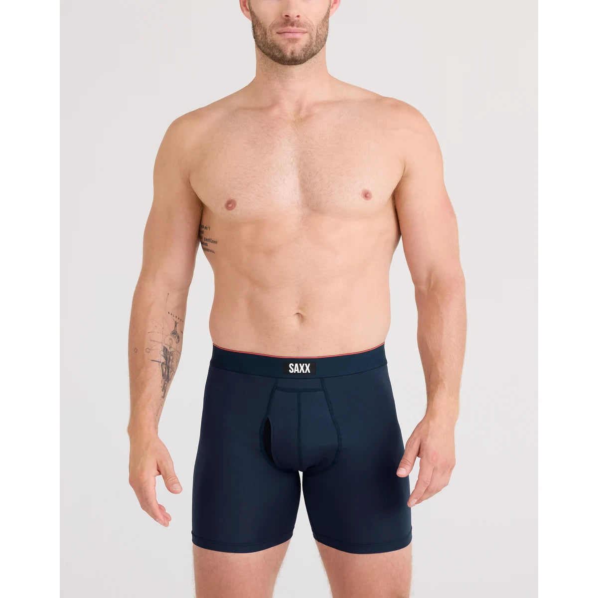 MULTI-SPORT MESH BOXER BRIEF FLY NAVY