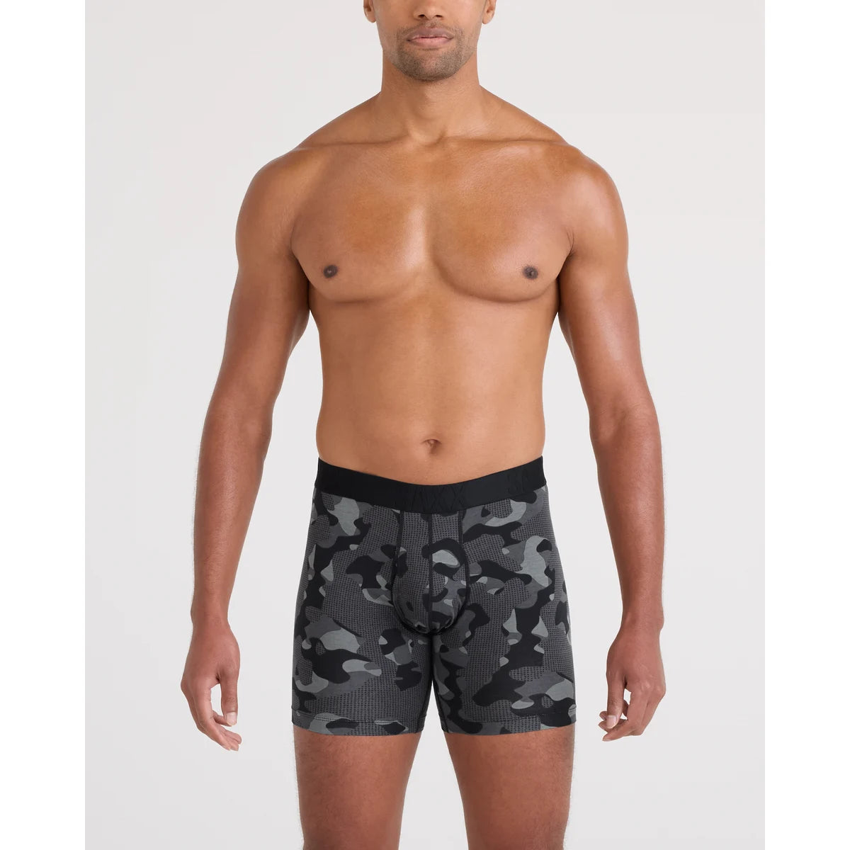 DROPTEMP COOLING COTTON BOXER BRIEF FLY PEBBLE CAMO-GRAPHITE