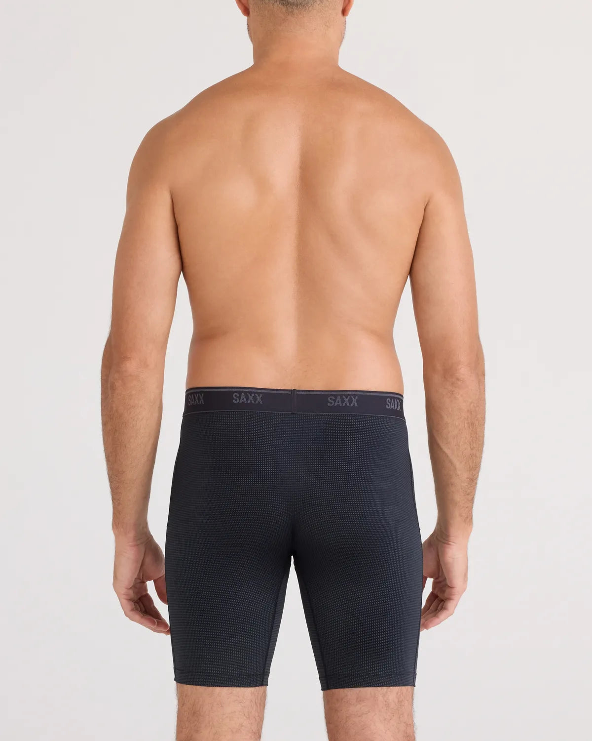 QUEST QUICK-DRY MESH LONG BOXER BRIEF FLY BLACK