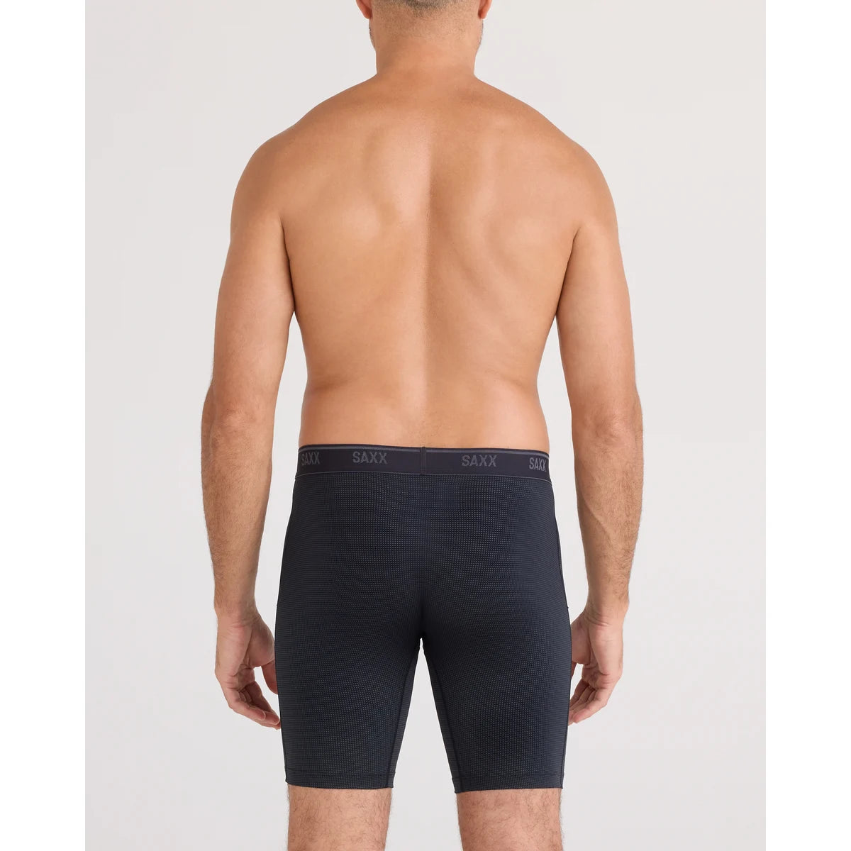 QUEST QUICK-DRY MESH LONG BOXER BRIEF FLY BLACK