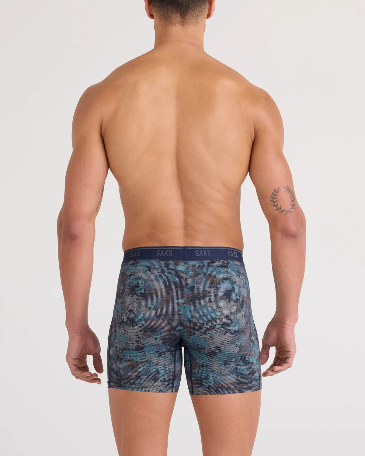 QUEST QUICK-DRY MESH BOXER BRIEF FLY 2PK MATRIX CAMO/BLACK