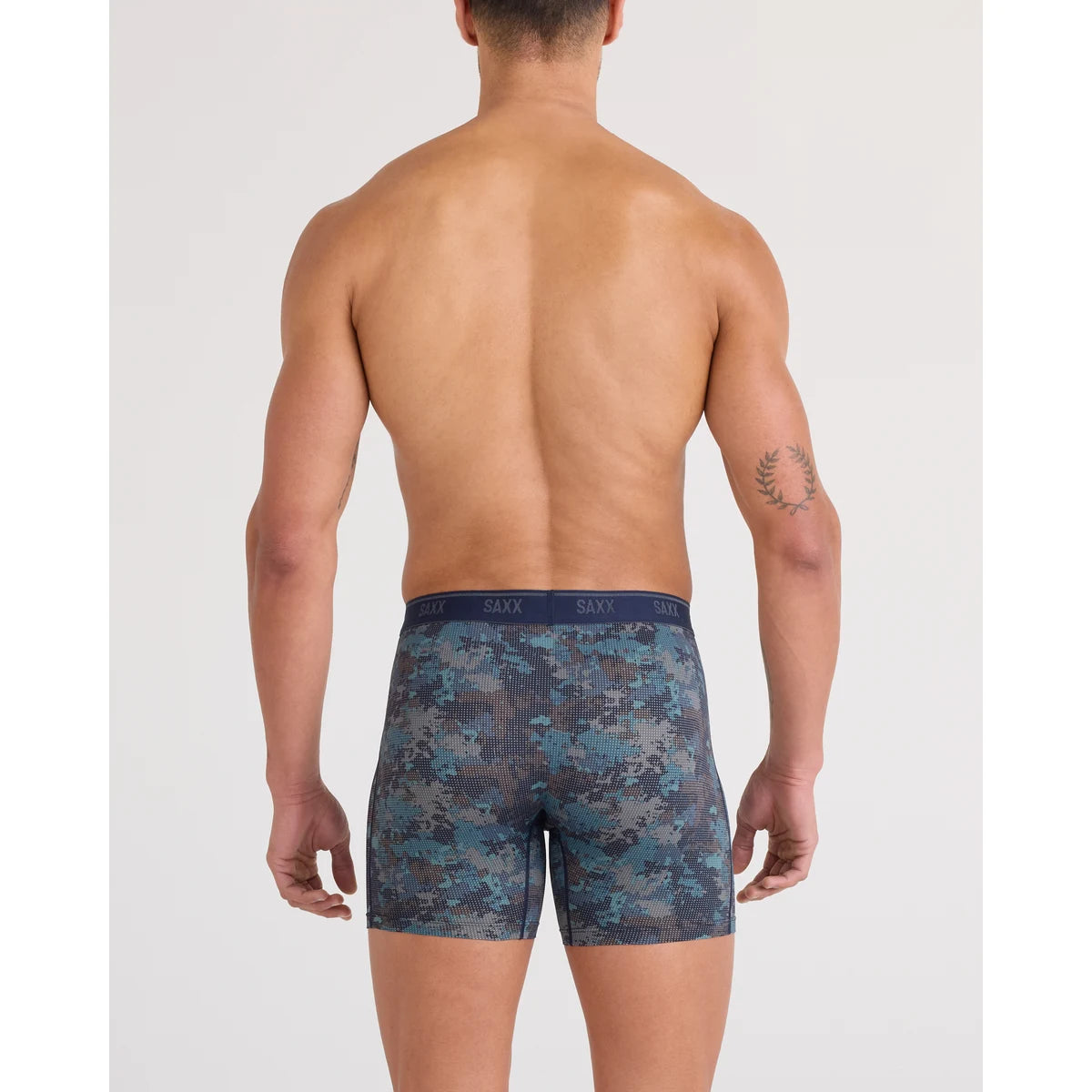 QUEST QUICK-DRY MESH BOXER BRIEF FLY 2PK MATRIX CAMO/BLACK