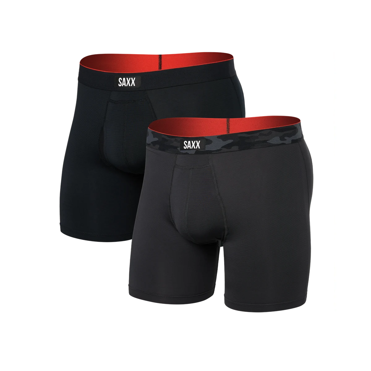 MULTI-SPORT MESH BOXER BRIEF FLY 2PK REMOTE CAMO WB/BLACK