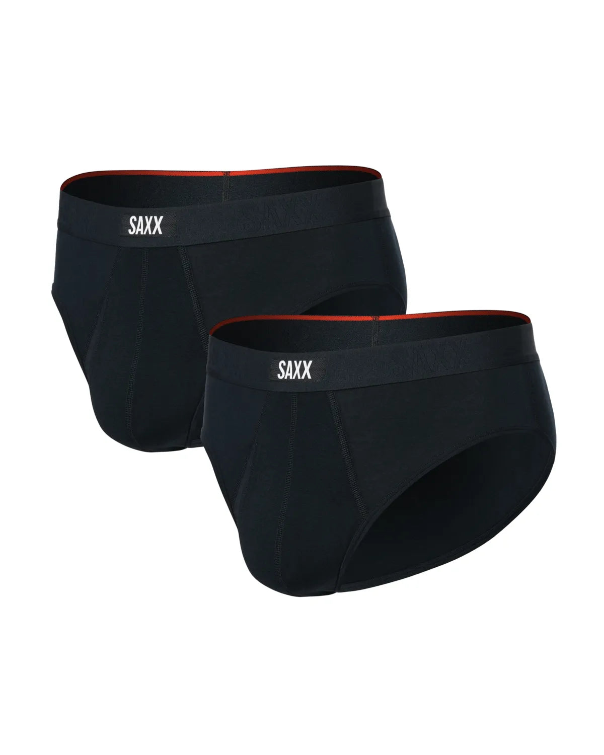VIBE XTRA SOFT COMFORT BRIEF FLY 2PK BLACK