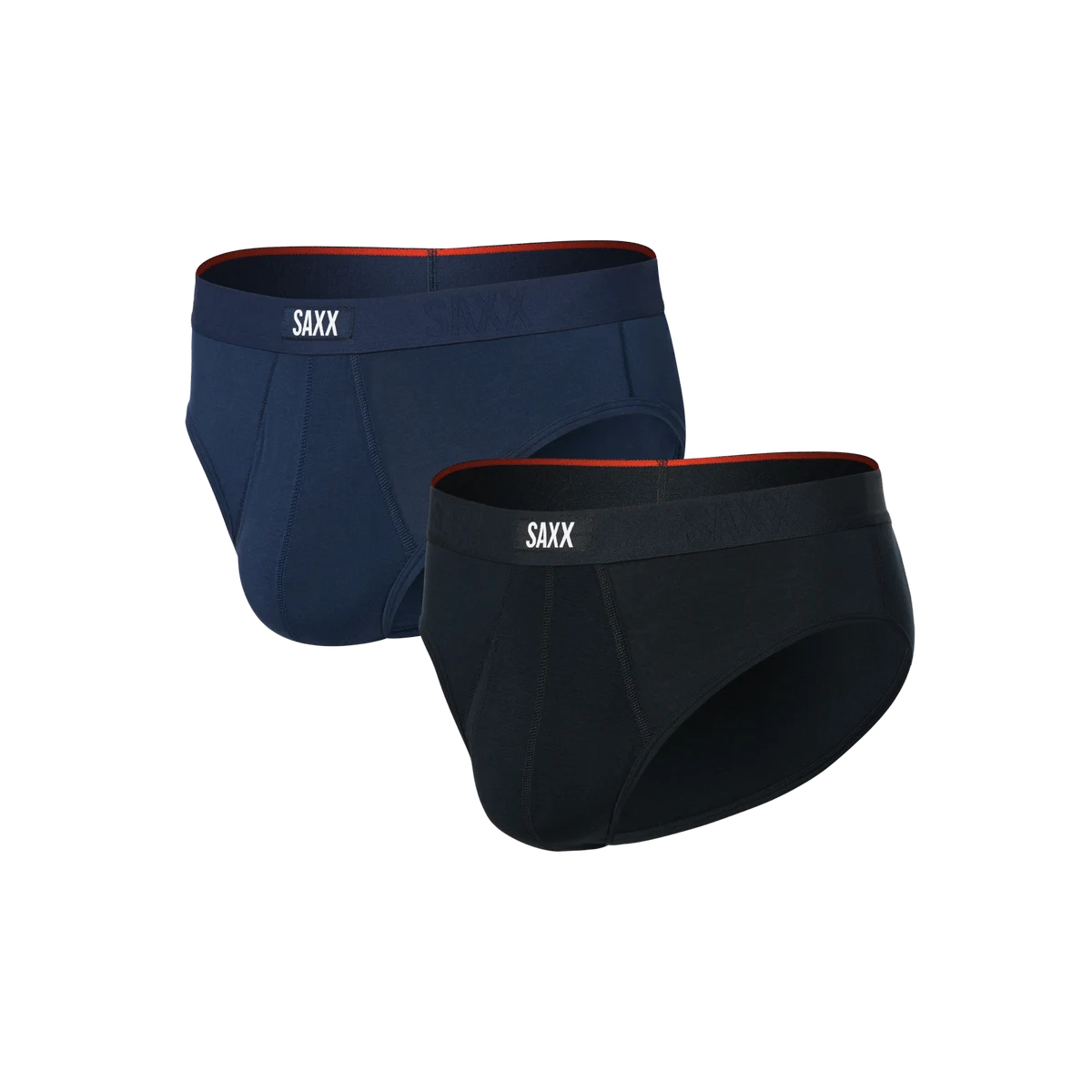 VIBE XTRA SOFT COMFORT BRIEF FLY 2PK BLACK/NAVY