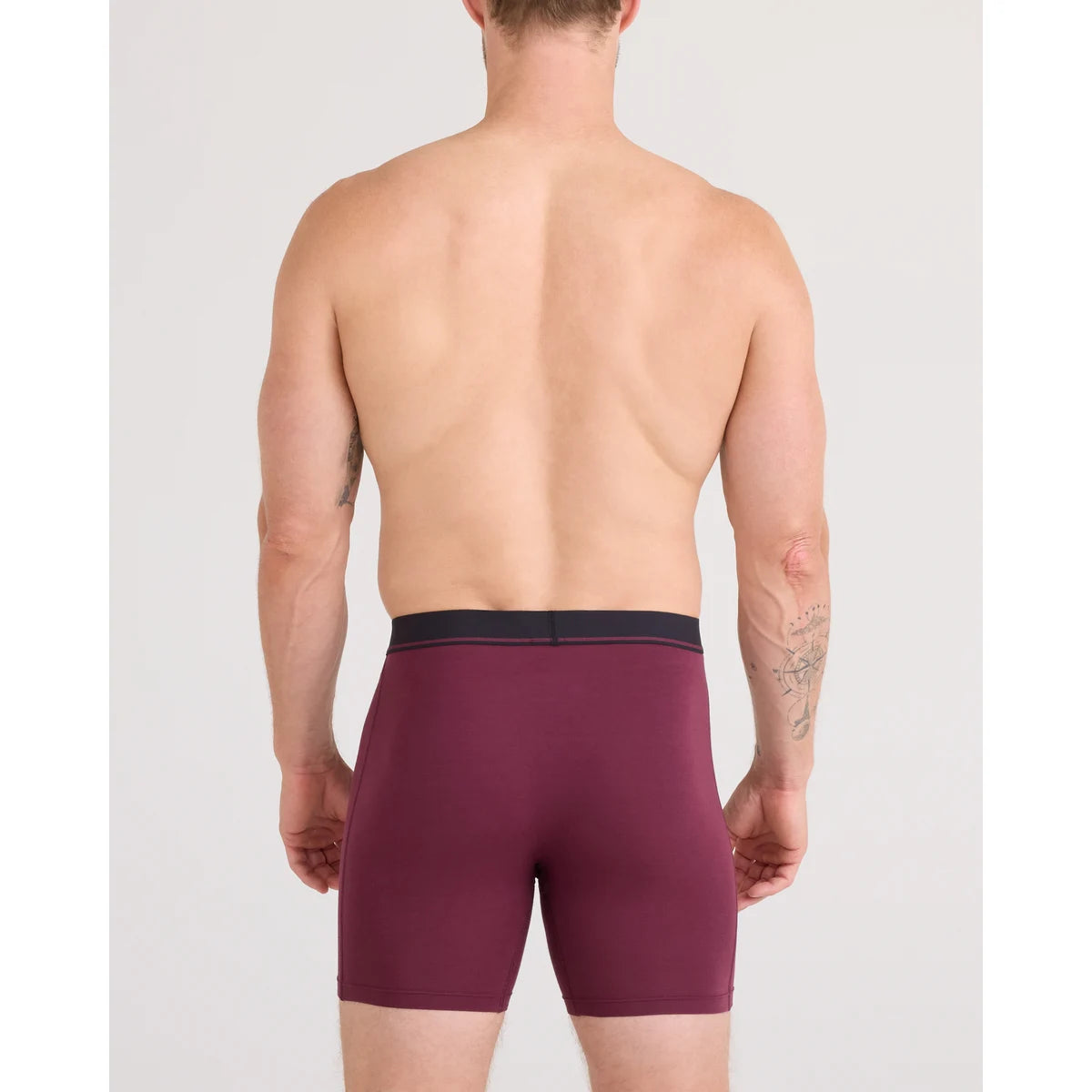ESSENTIAL COTTON BOXER BRIEF FLY 3PK TRADEWINDS/INDIGO/MAROON