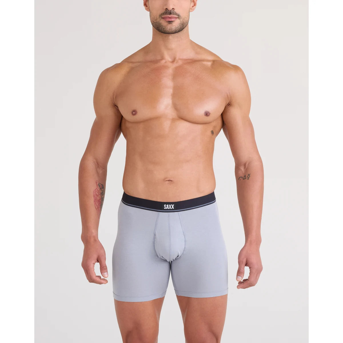 ESSENTIAL COTTON BOXER BRIEF FLY 3PK TRADEWINDS/INDIGO/MAROON
