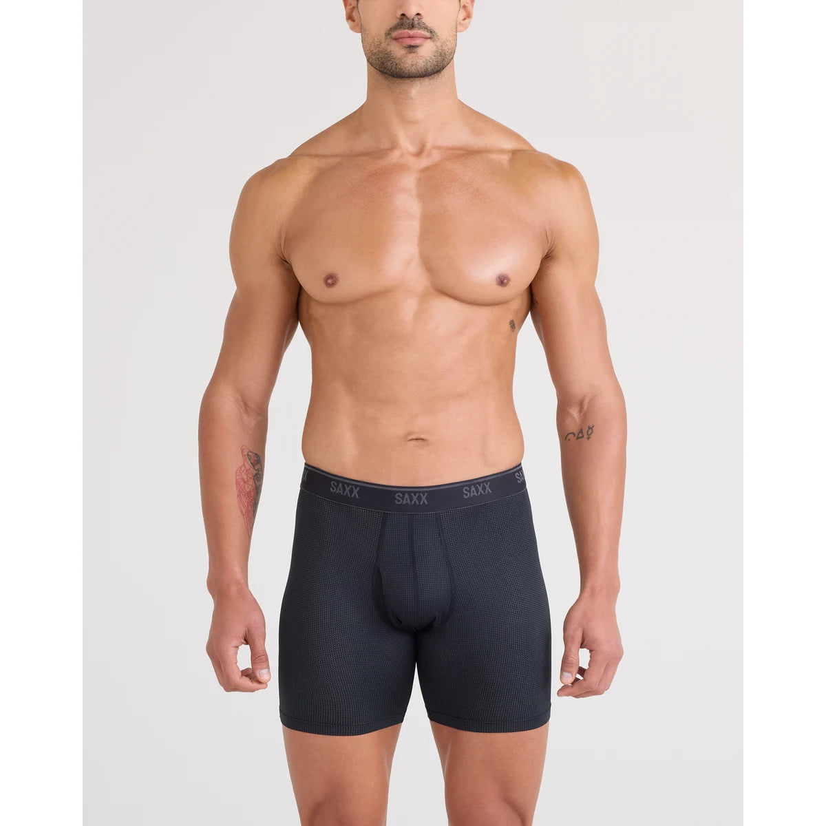 QUEST QUICK-DRY MESH BOXER BRIEF FLY 3PK BLACK/TURBULENCE/MARITIME