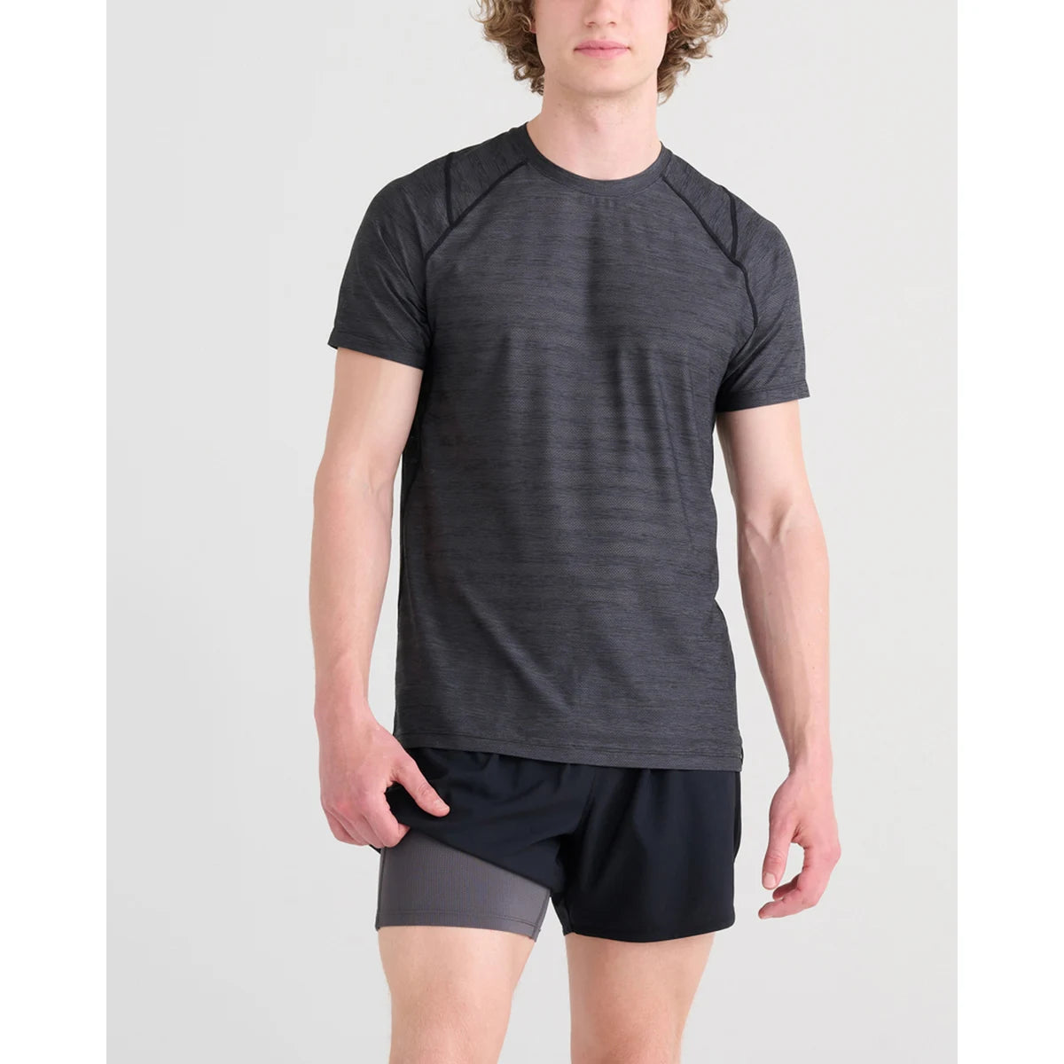 HIGHTAIL 2N1 RUN SHORT 5" BLACK