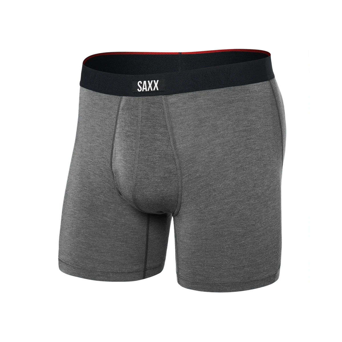 VIBE XTRA SOFT COMFORT BOXER BRIEF FLY DARK GREY HEATHER
