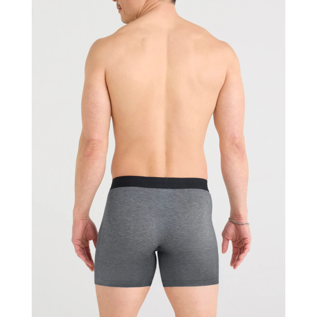 VIBE XTRA SOFT COMFORT BOXER BRIEF FLY DARK GREY HEATHER