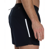 RACE PACE 2N1 RUN SHORT 5" BLACK