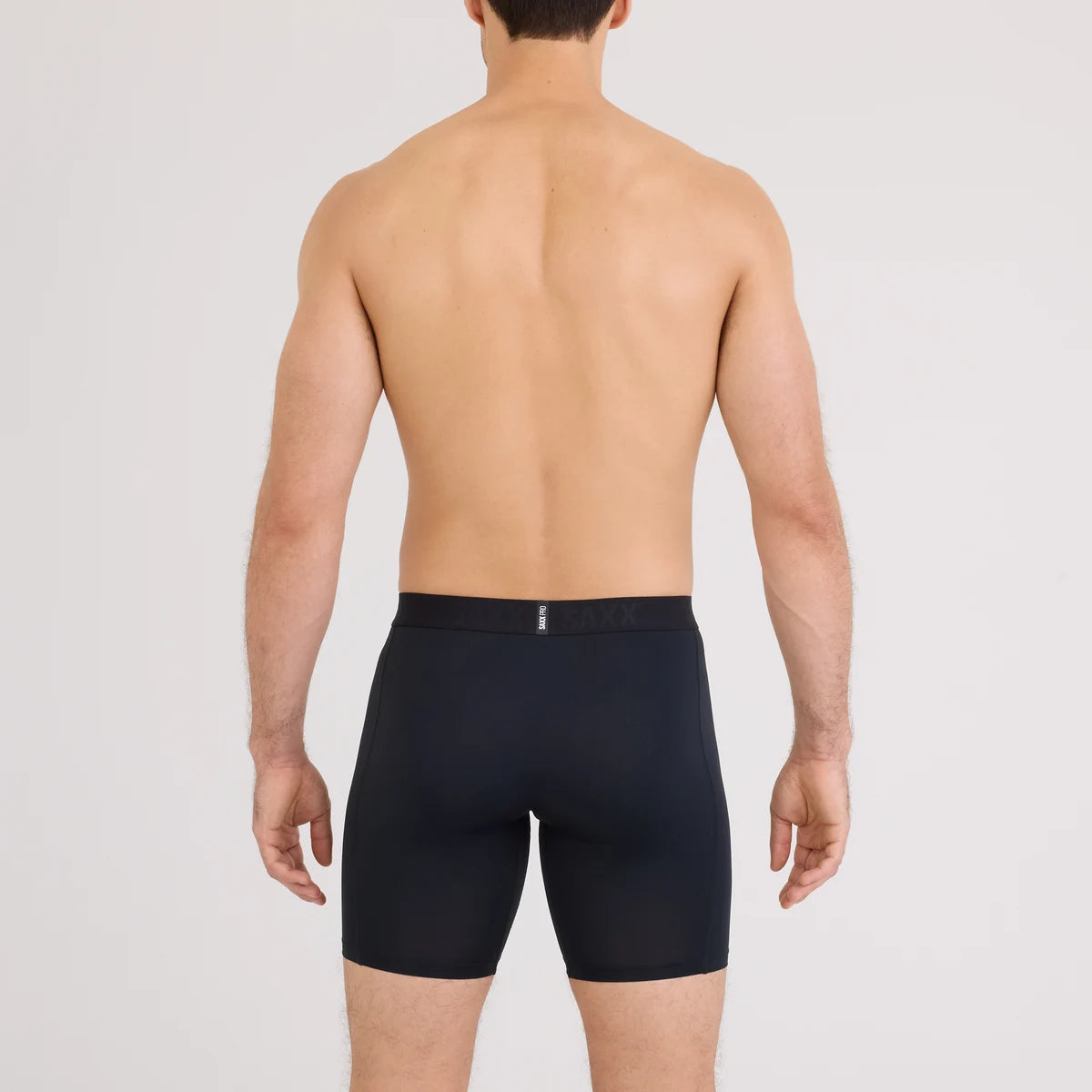 SMOOTH FLEX LIGHT COMPRESSION LONG LEG BOXER BRIEF BLACK