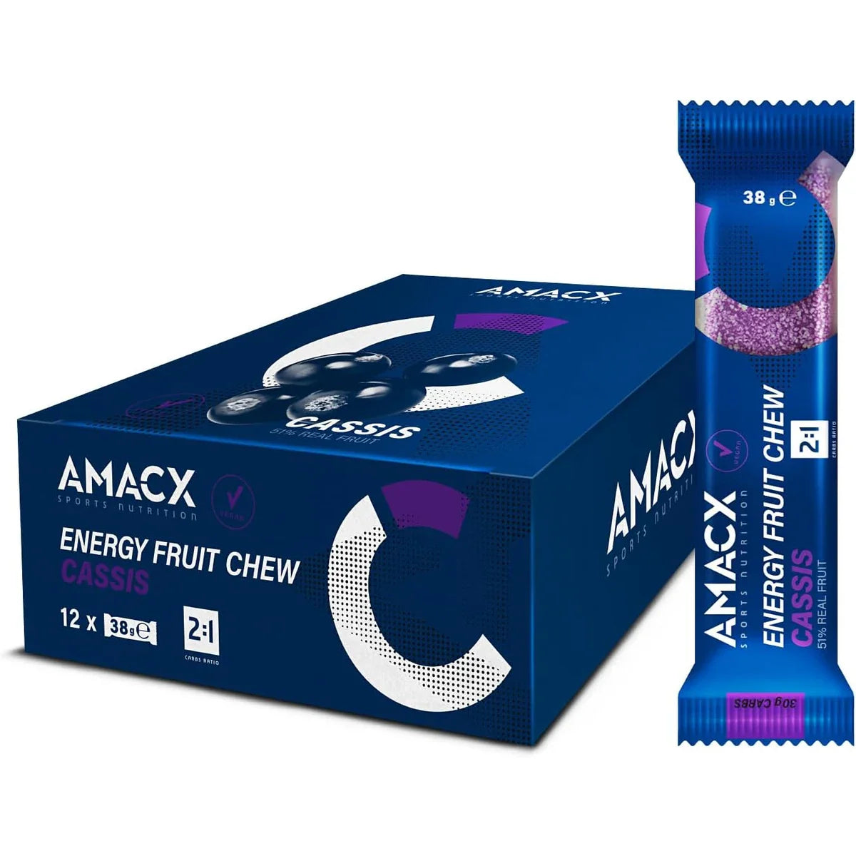 Energy Fruit Chew Cassis - 12 pack