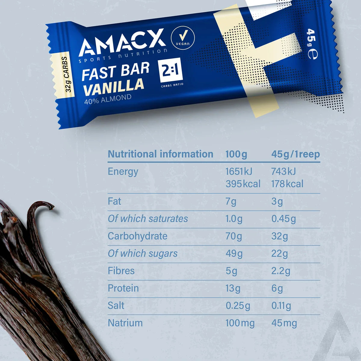 Fast Bar Vanilla - 12 pack