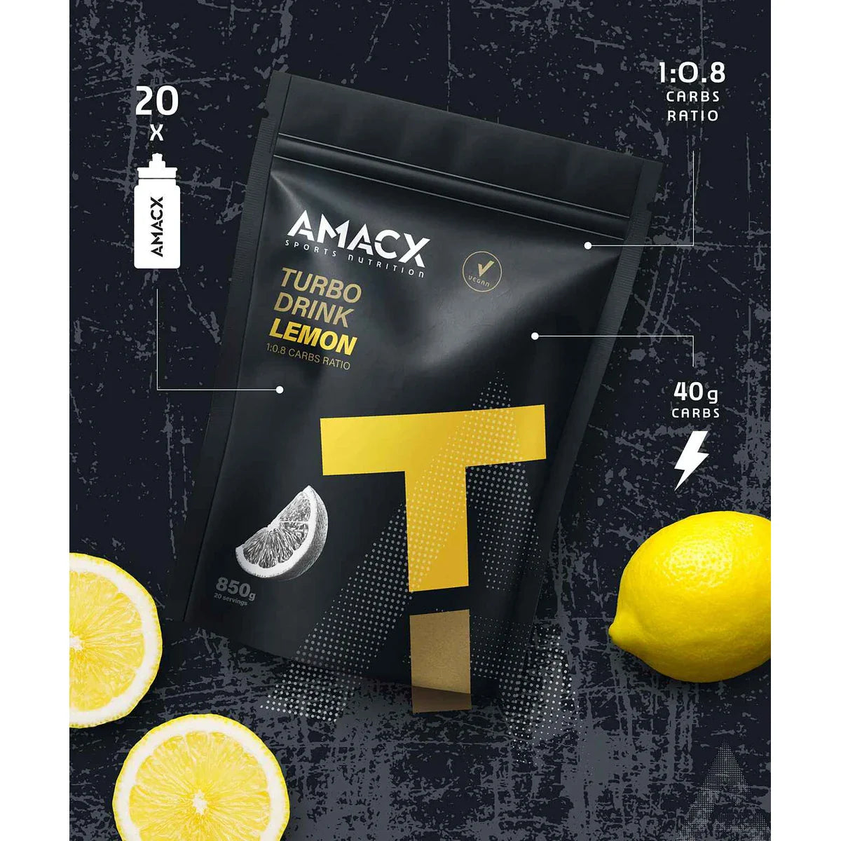 Turbo Drink Lemon - 850g 