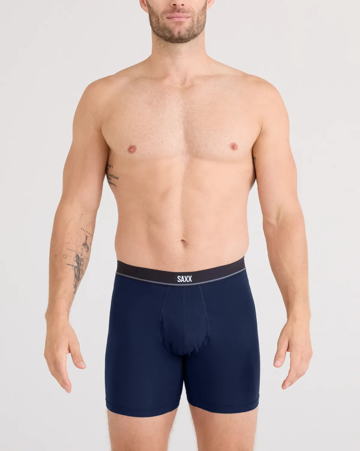 ESSENTIAL COTTON BOXER BRIEF FLY MARITIME