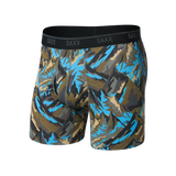QUEST QUICK-DRY MESH BOXER BRIEF PEAKS-CARGO GREY