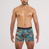 QUEST QUICK-DRY MESH BOXER BRIEF PEAKS-CARGO GREY