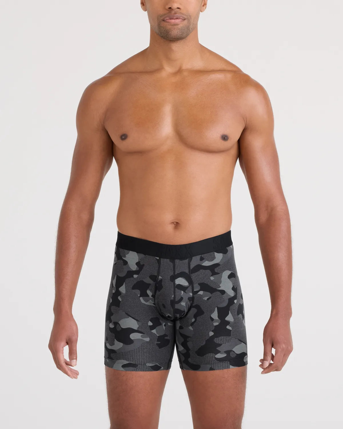 DROPTEMP COOLING COTTON BOXER BRIEF FLY PEBBLE CAMO-GRAPHITE