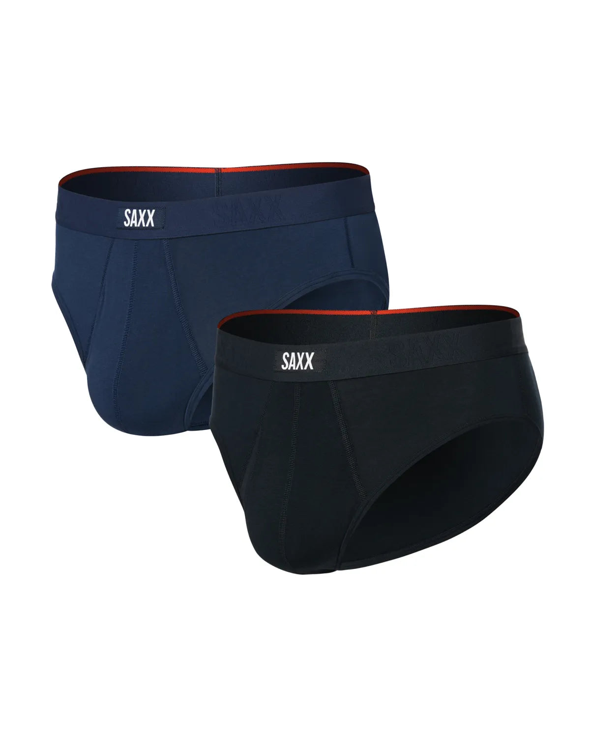 VIBE XTRA SOFT COMFORT BRIEF FLY 2PK BLACK/NAVY