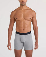 DROPTEMP COOLING COTTON BOXER BRIEF FLY 3PK DK GREY HTHR/DARK INK/BLK