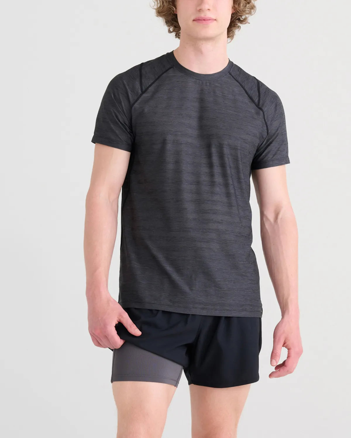 HIGHTAIL 2N1 RUN SHORT 5" BLACK