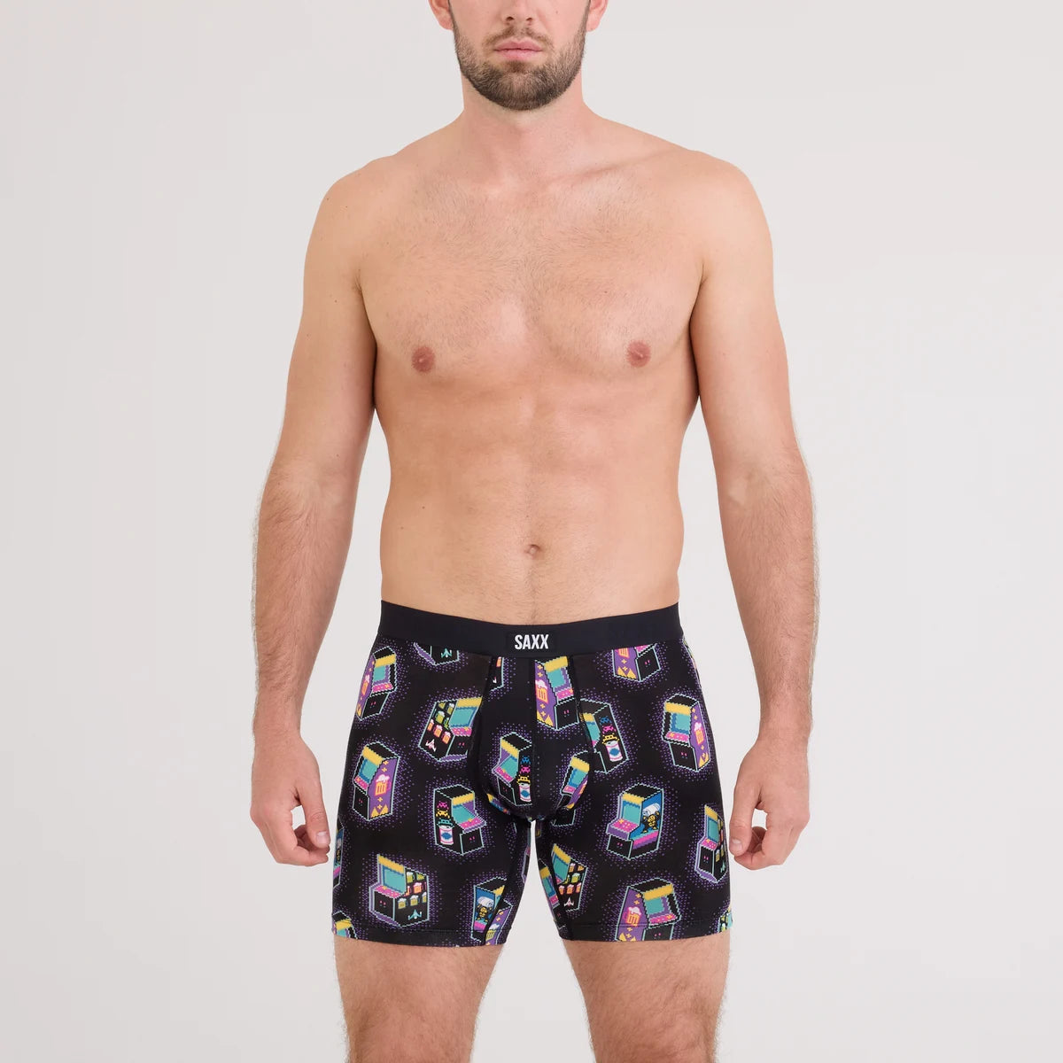 VIBE XTRA SOFT COMFORT BOXER BRIEF FLY BEERCADE BLACK