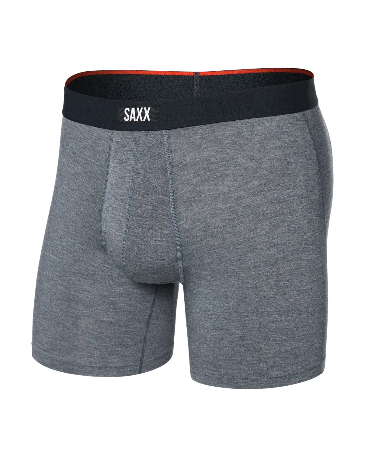 VIBE XTRA SOFT COMFORT BOXER BRIEF FLY DARK GREY HEATHER