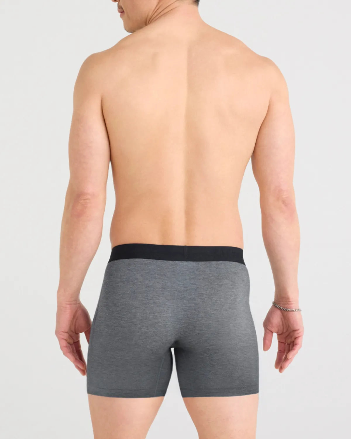 VIBE XTRA SOFT COMFORT BOXER BRIEF FLY DARK GREY HEATHER