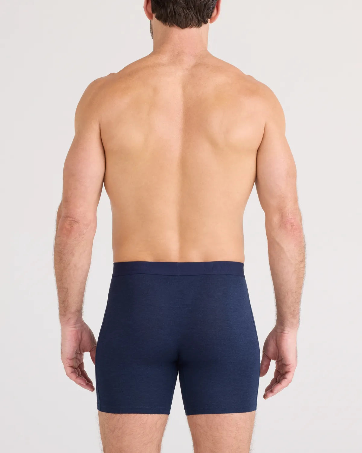 VIBE XTRA SOFT COMFORT BOXER BRIEF FLY DARK NAVY HEATHER