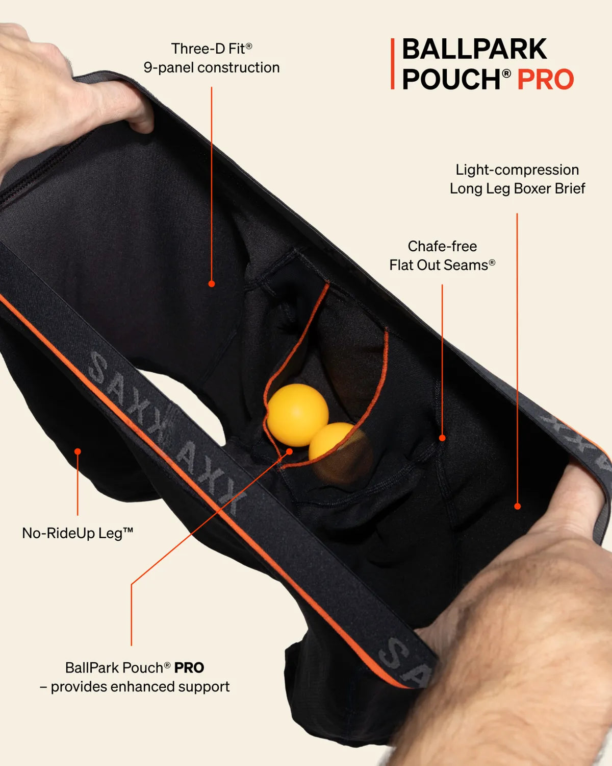 QUEST QUICK-DRY MESH LONG BOXER BRIEF FLY BLACK